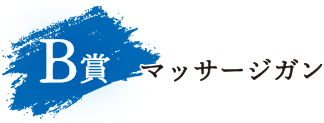 B賞マッサージガン