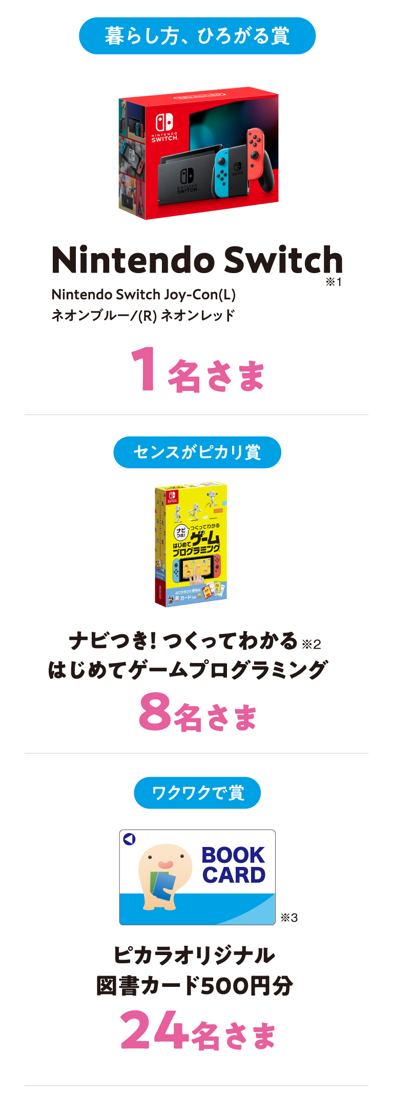 暮らし方、ひろがる賞。NintendoSwitch1名様