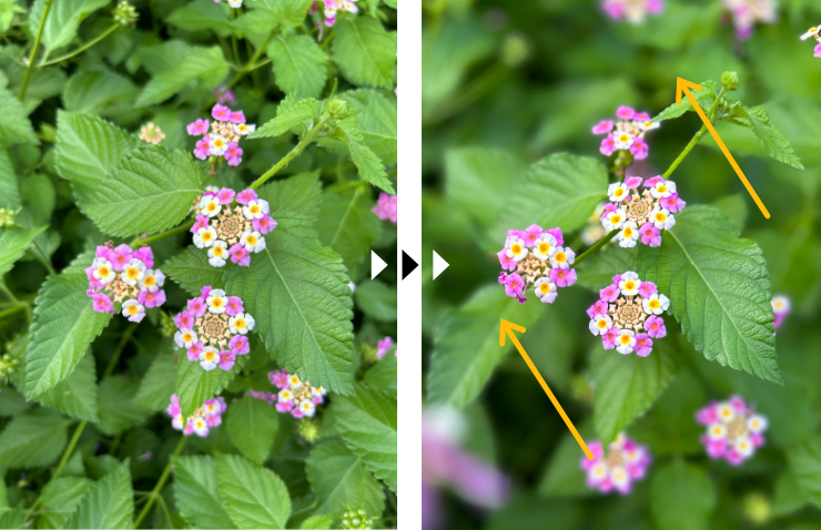 角度を変えるイメージ