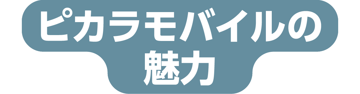 ピカラモバイルの魅力